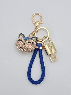 Louis Vuitton Gold Lock 🔑 Authentic LV Padlock + Unbranded Fox Head Bag Charm